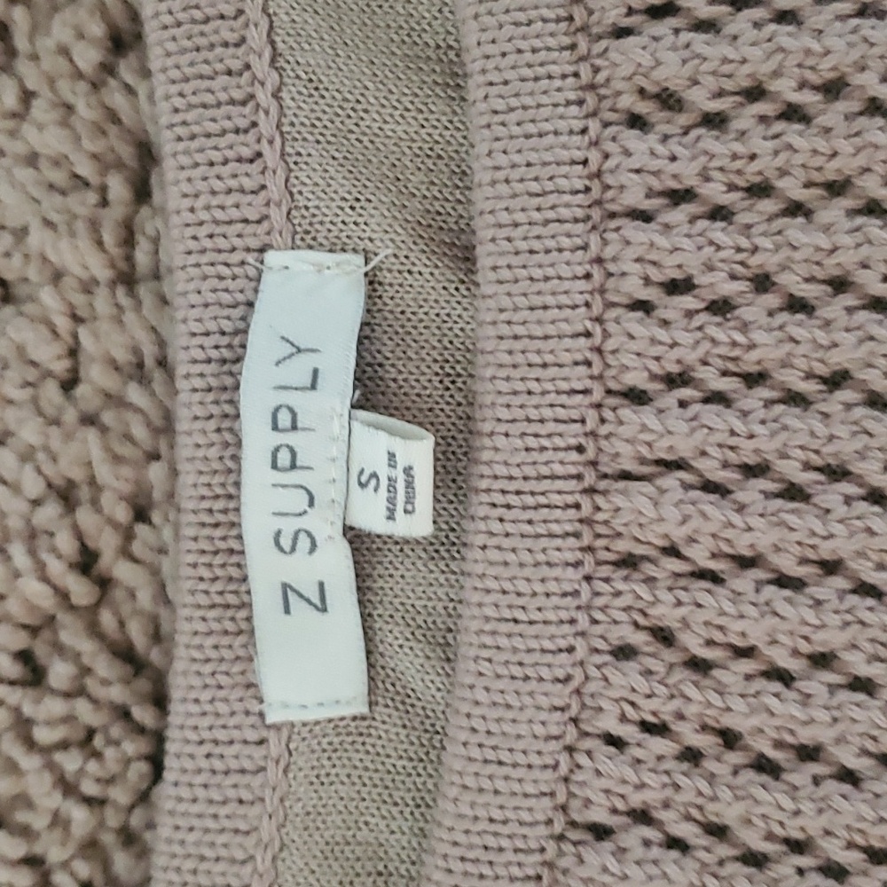 Z supply khaki knit tank size small NWOT - Picture 2 of 4